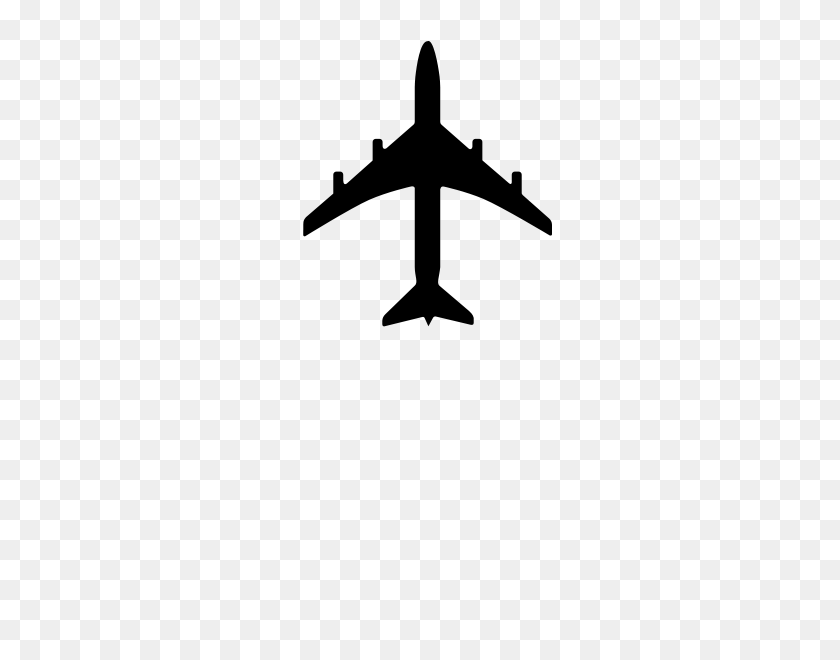 424x600 Черно-Белый Клипарт С Самолетами - Самолет С Пропеллером