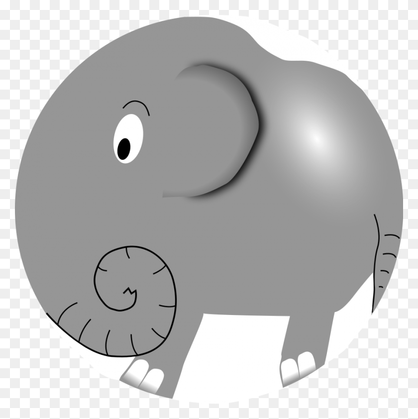 897x900 Best Baby Elephant Clipart - Baby Elephant Clipart Black And White