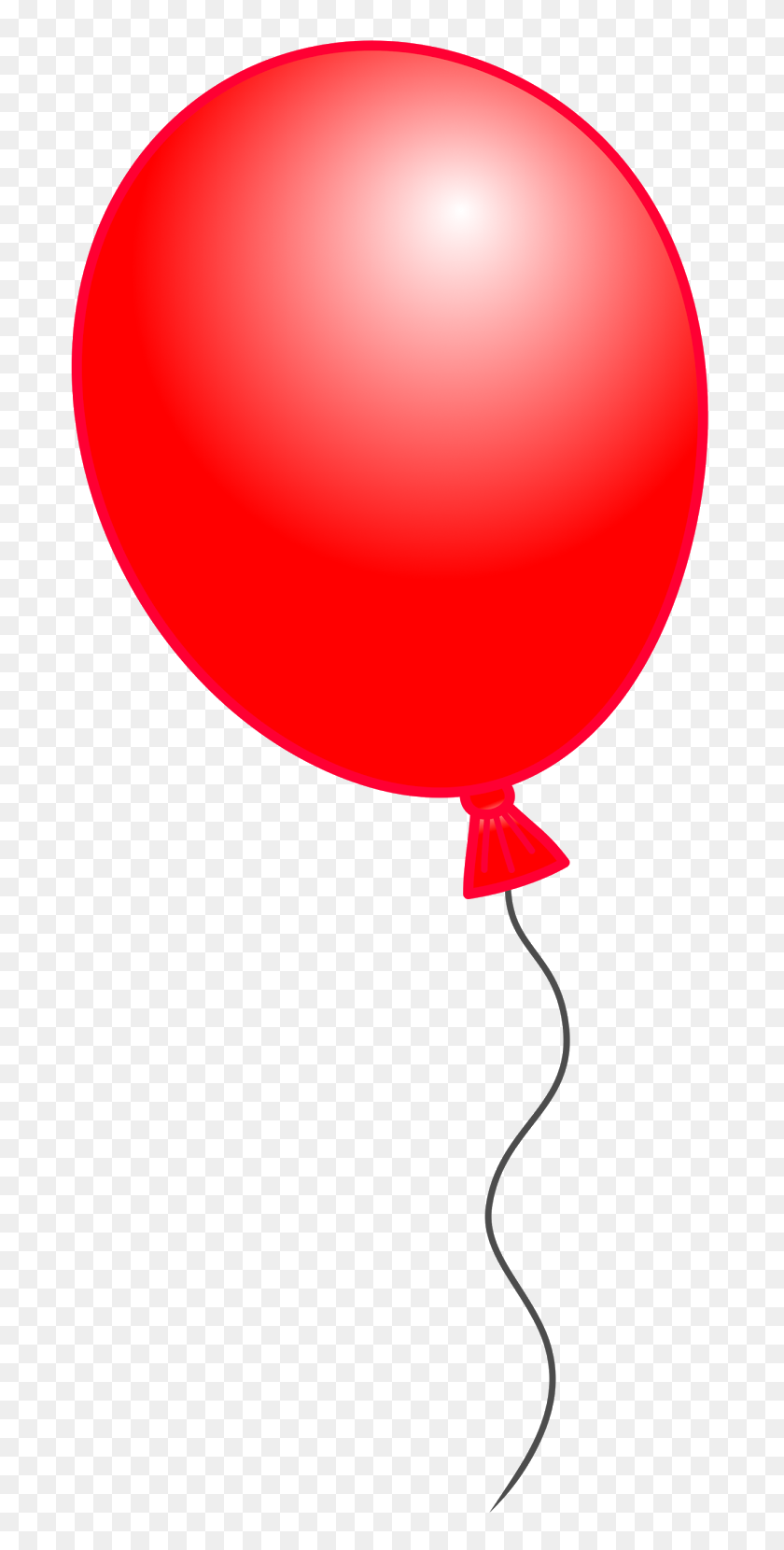 Красный воздушный шарик