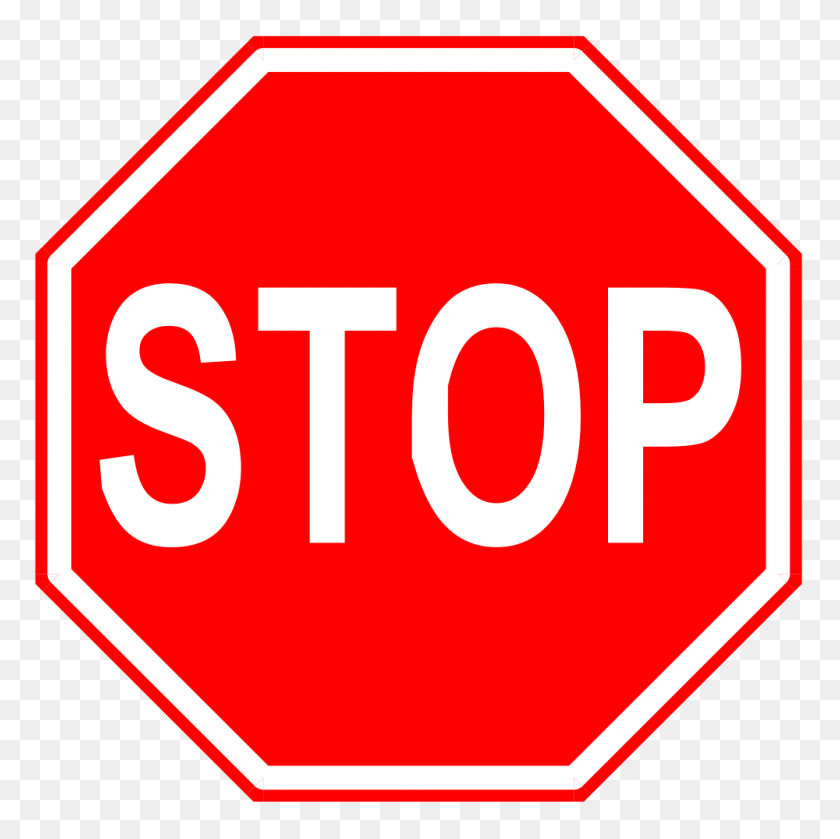1000x1000 Best Best Stop Sign Clipart Images - Sign Clipart Black And White