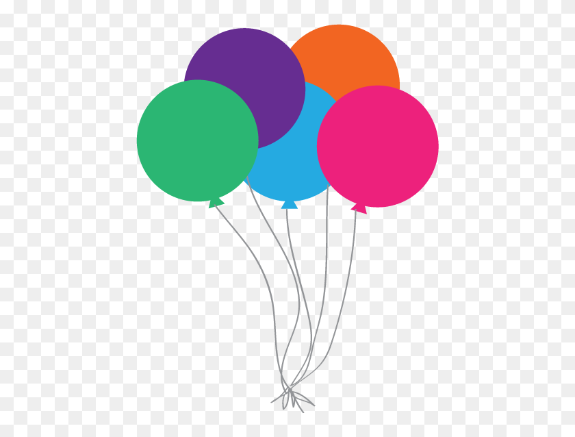 453x578 Best Birthday Balloons Clipart - Free Clip Art Birthday Wishes