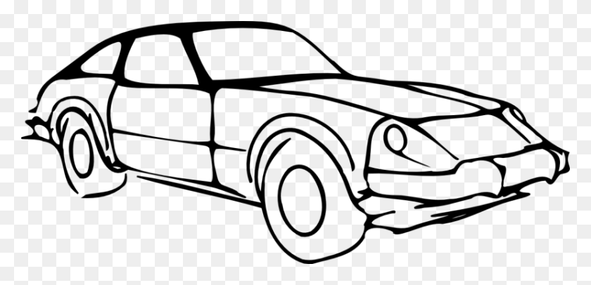 830x369 Лучший Черный И Белый Автомобильный Клипарт - Автомобильный Гонщик
