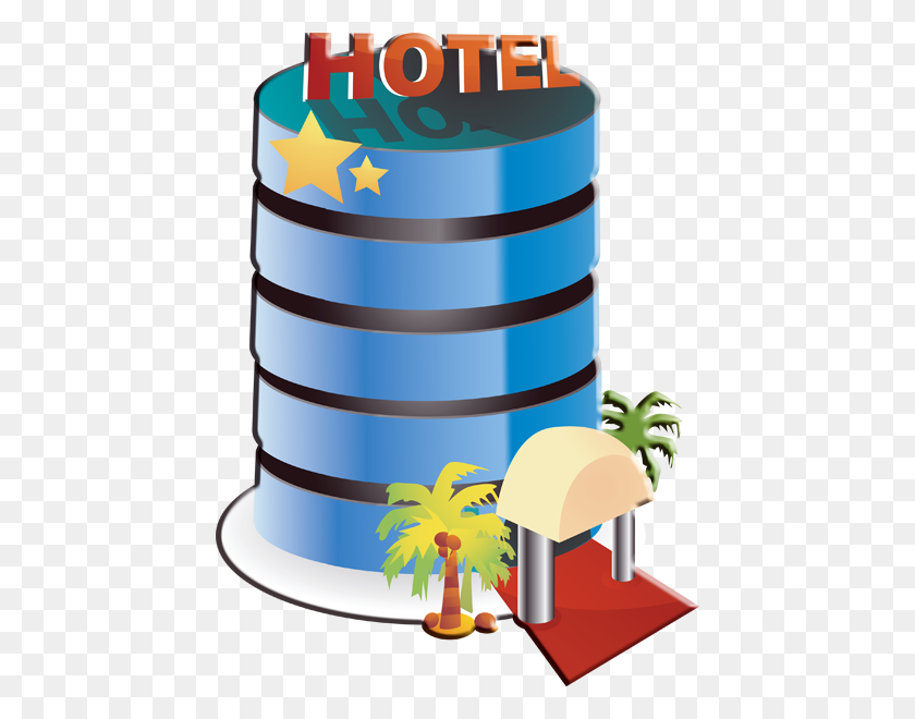444x600 Best Clipart Png Hotel - Hotel Clipart