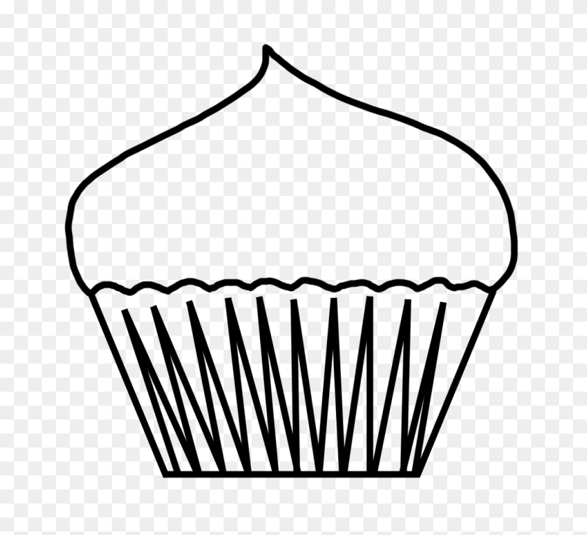 1024x926 Best Cupcake Clipart Blanco Y Negro - Muffin Clipart