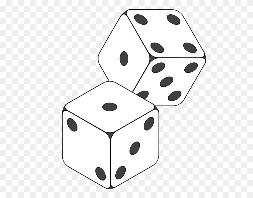 600x600 Best Dice Clip Art - Number 2 Clipart Black And White