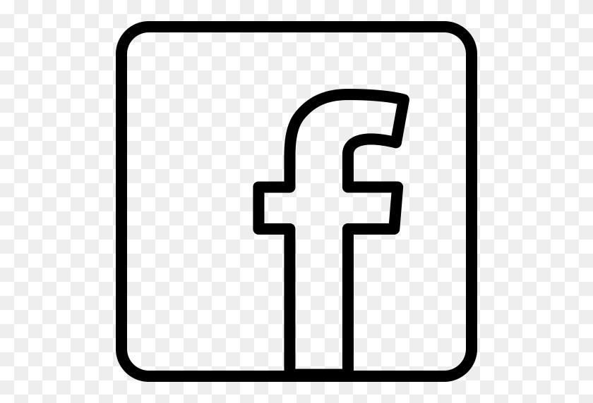 Square Facebook Logo Png Black And White