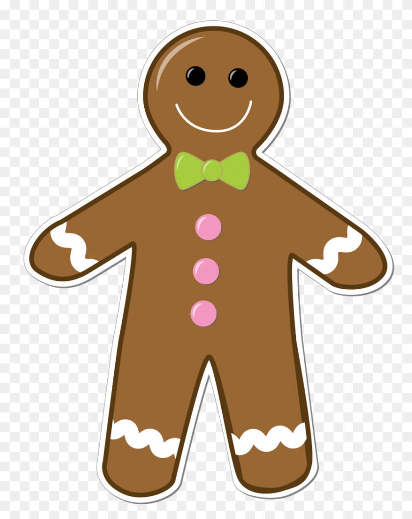 830x1061 Best Gingerbread Man Clipart - Happy Man Clipart