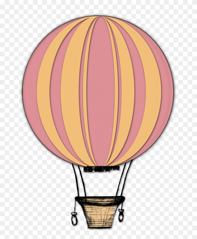 1304x1600 Best Hot Air Balloon Clip Art - Orange Balloon Clipart