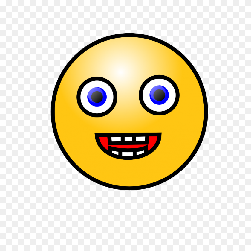 1000x1000 Best Laughing Face Clip Art - Excited Face Clipart