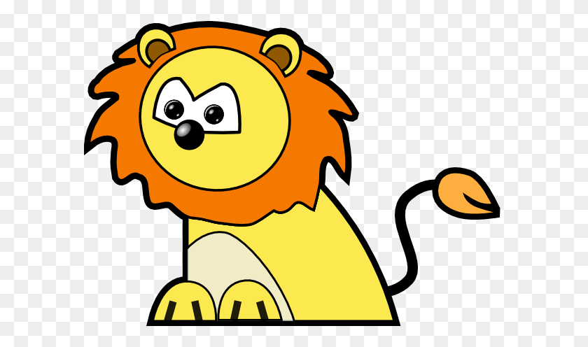 600x436 Best Lion Clipart For Kids - Animal Print Clipart