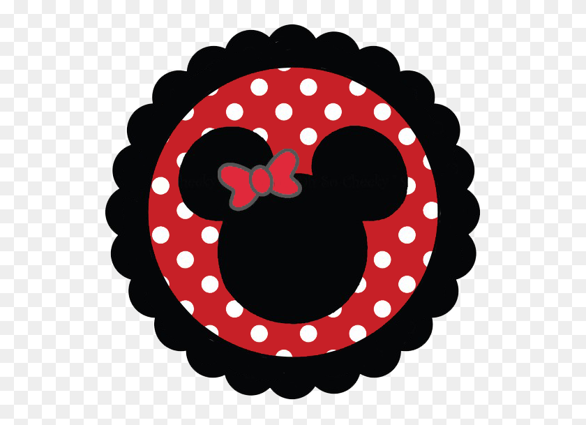 549x549 Mejor Cabeza De Minnie Mouse - Clipart De Borde De Mickey Mouse