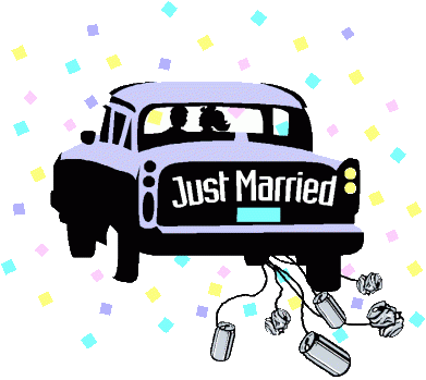 391x349 Best Of Just Married Pictures Clip Art Just Married - Getting Married Clipart