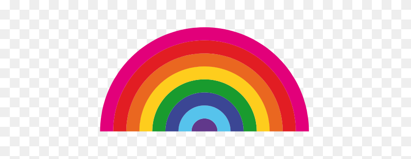 462x266 Best Rainbow Clipart - Half Rainbow Clipart