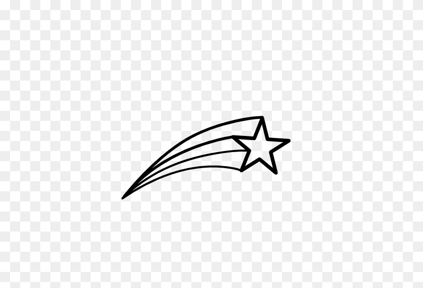 512x512 Best Shooting Star Outline - Shooting Star Clipart Free