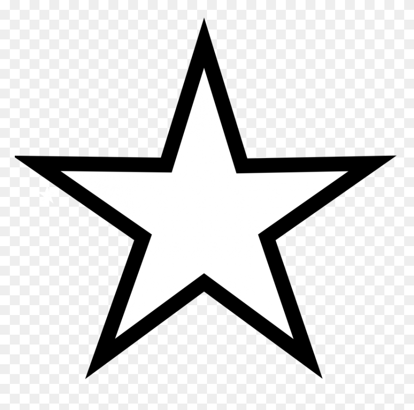 830x823 Лучший Черно-Белый Клипарт Со Звездами - Падающая Звезда Клипарт