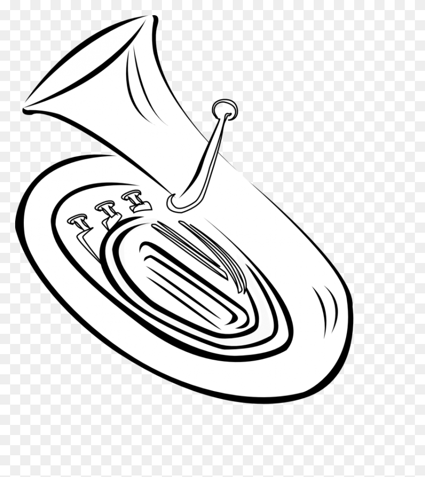 830x940 Best Tuba Clipart - Euphonium Clipart