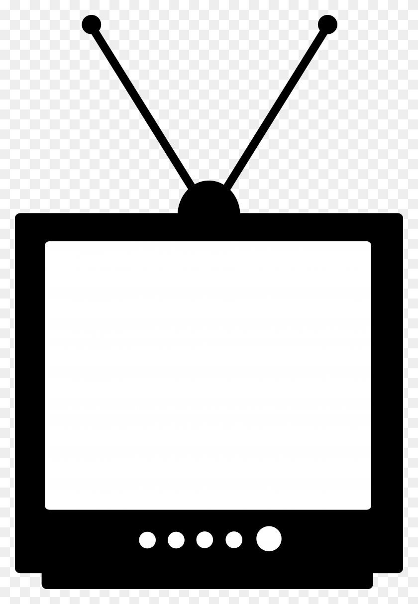 3513x5199 Лучший Телевизионный Клипарт - Черно-Белый Телевизионный Клипарт