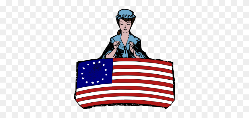 341x340 Betsy Ross Flag Flag Of The United States Drawing Computer Icons - Us History Clipart