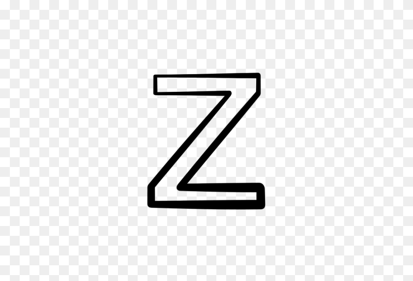 512x512 Лучше Буквы Z Клипарт Черно-Белые Буквы В Формате - Буква Z Клипарт