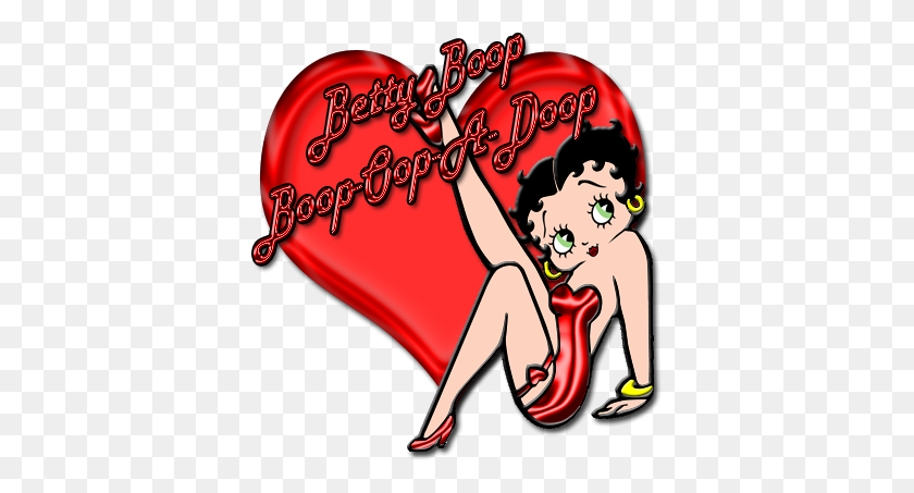 377x393 Betty Boop Boop Oop A Doop - Клипарт Betty Boop
