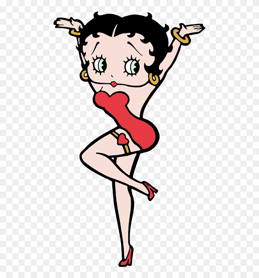 504x840 Betty Boop Clip Art Cartoon Clip Art - Pin Up Clip Art