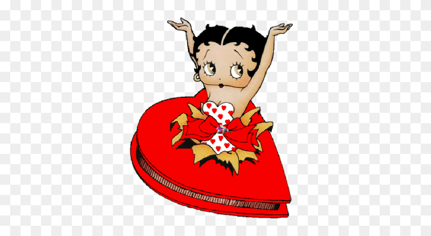 400x400 Betty Boop Clip Art Valentine Betty Boop Images Boop - Animated Valentines Clipart