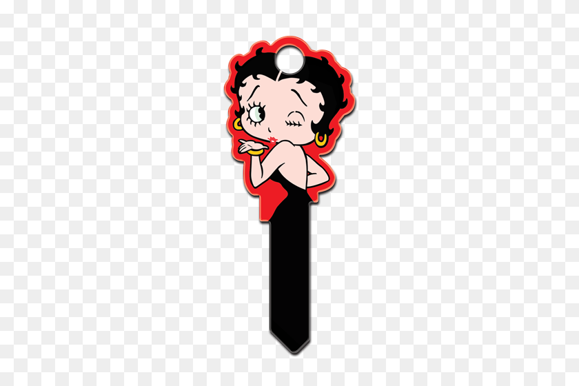 250x500 Betty Boop House Key Blanks - Betty Boop Png