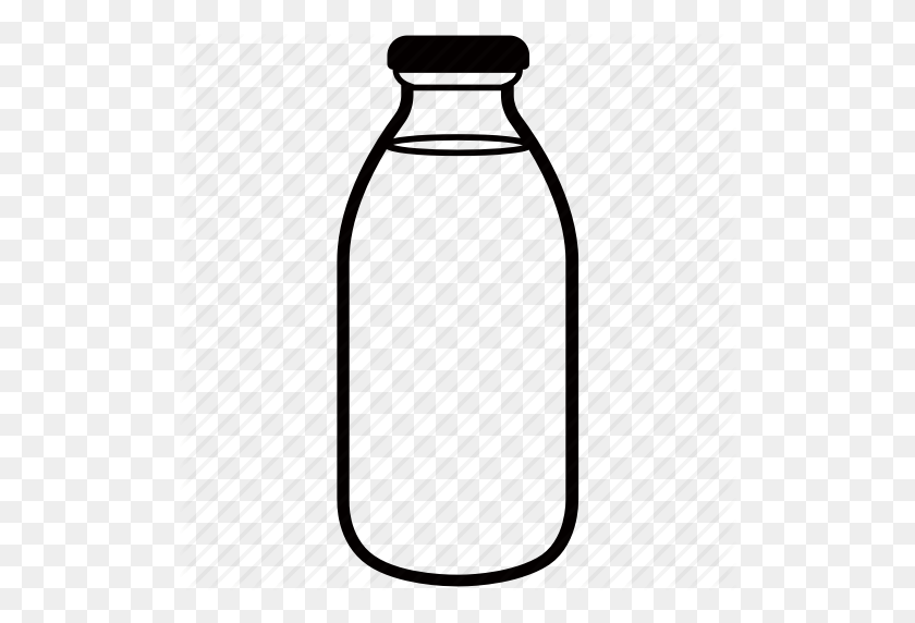 512x512 Beverage, Bottle, Drink, Glass, Juice, Milk Icon - Glass Of Milk PNG
