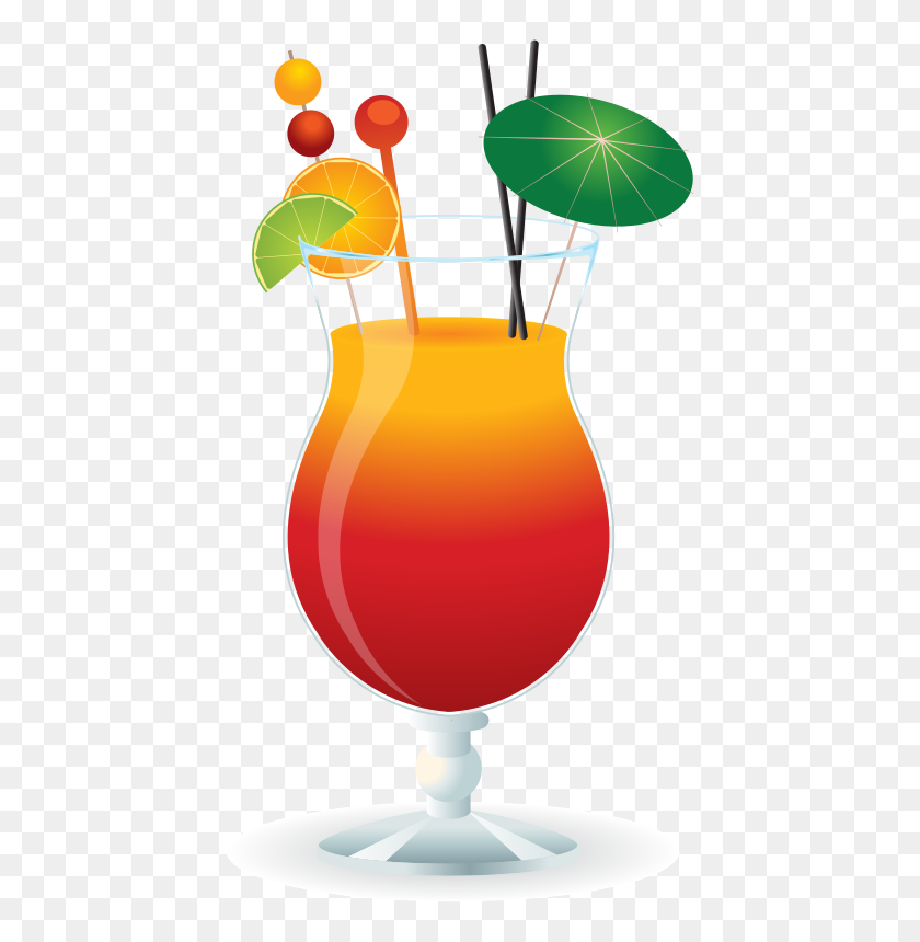 440x800 Beverage Clipart Mixed Drink - Mixed Drink Clipart