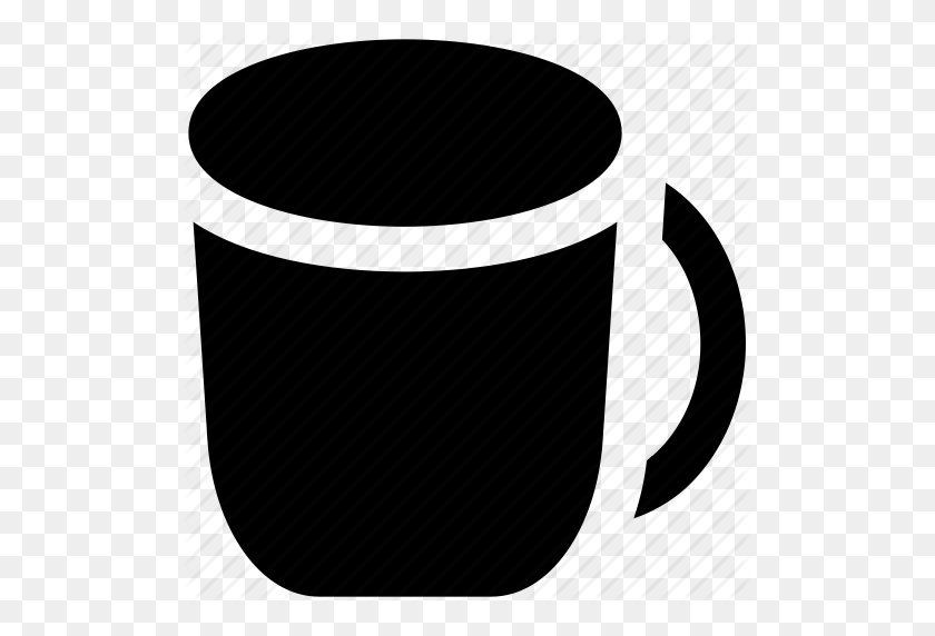512x512 Beverage, Coffee, Coffee Mug, Drink, Mug, Tea Cup, Tea Mug Icon - Coffee Cup Clipart Black And White