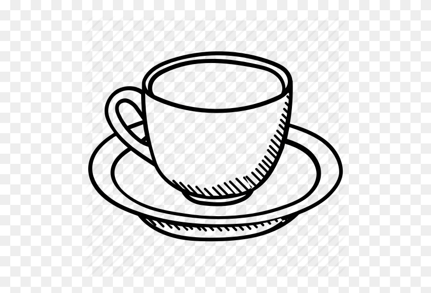 512x512 Beverage, Coffee Cup, Drink, Saucer, Tea Cup Icon - Tea Cup And Saucer Clipart