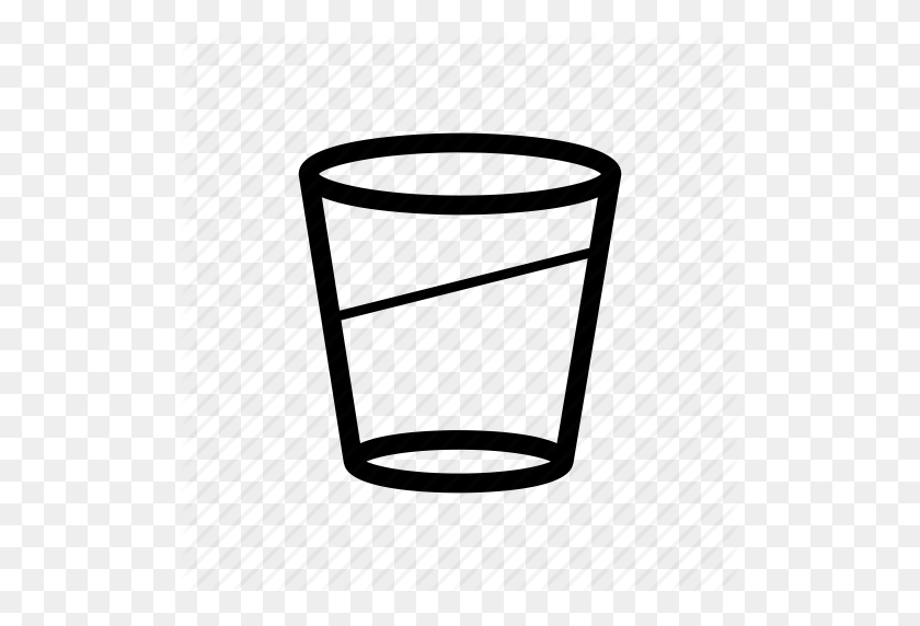 512x512 Beverage, Glass, Of, Water, Wine Icon - Glass Of Water PNG