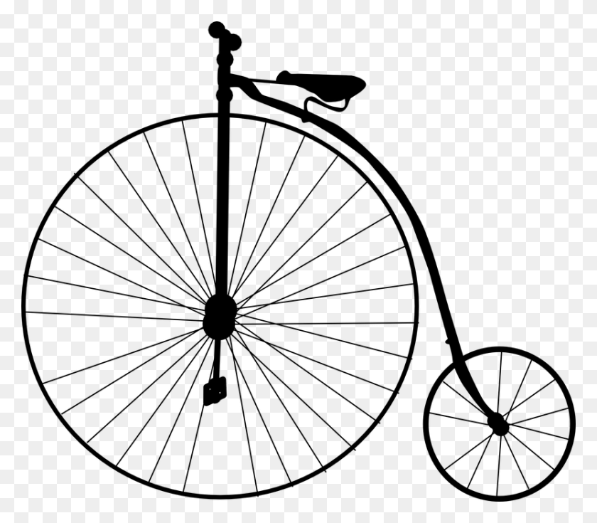 832x720 Bicicleta - Rueda De Bicicleta Clipart