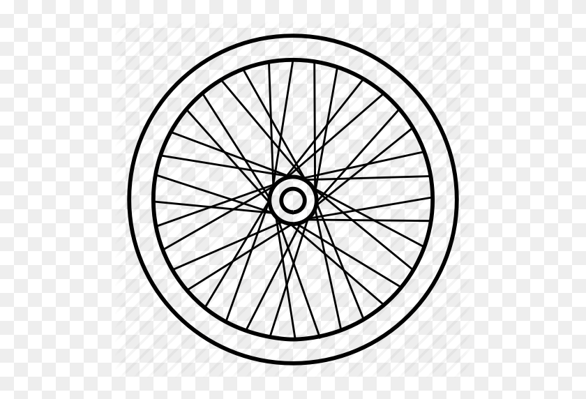 512x512 Bicycle, Bike, Components, Cycling, Parts, Wheels Icon - Bike Wheel PNG