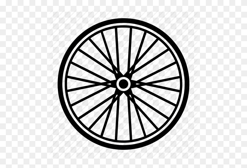 512x512 Bicycle, Bike, Part, Spoke, Wheel Icon - Bike Wheel PNG