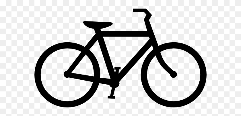 600x346 Bicycle Black And White Clip Art - Wheel Clipart Black And White