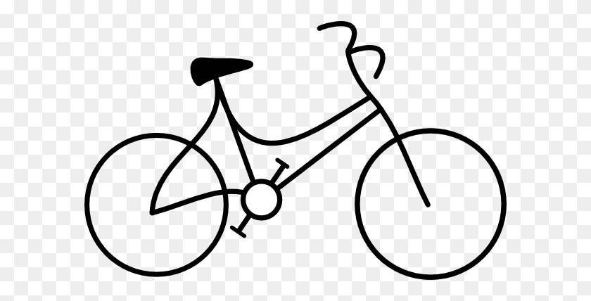 600x368 Велосипед Картинки - Девушка На Велосипеде Клипарт