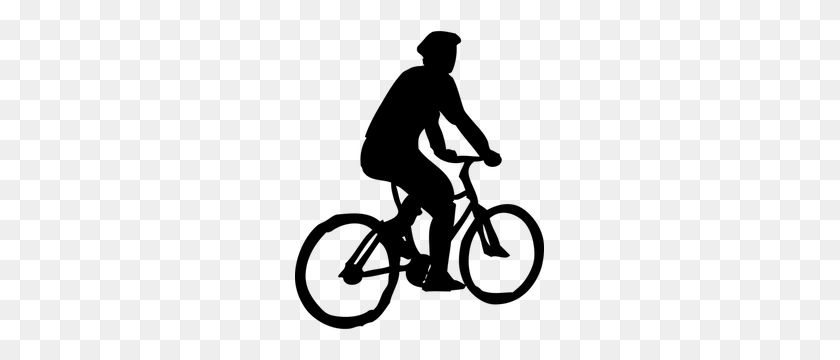 249x300 Bicycle Clip Art Silhouette Climbing Hills - Clipart Bike Riding