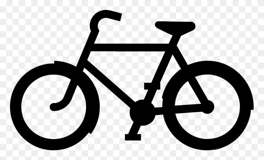 2555x1478 Bicycle Clipart Black And White - Kite Clipart