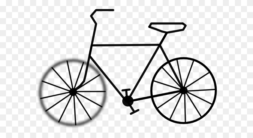 600x398 Bicycle Clipart Simple Bike - Exercise Bike Clipart