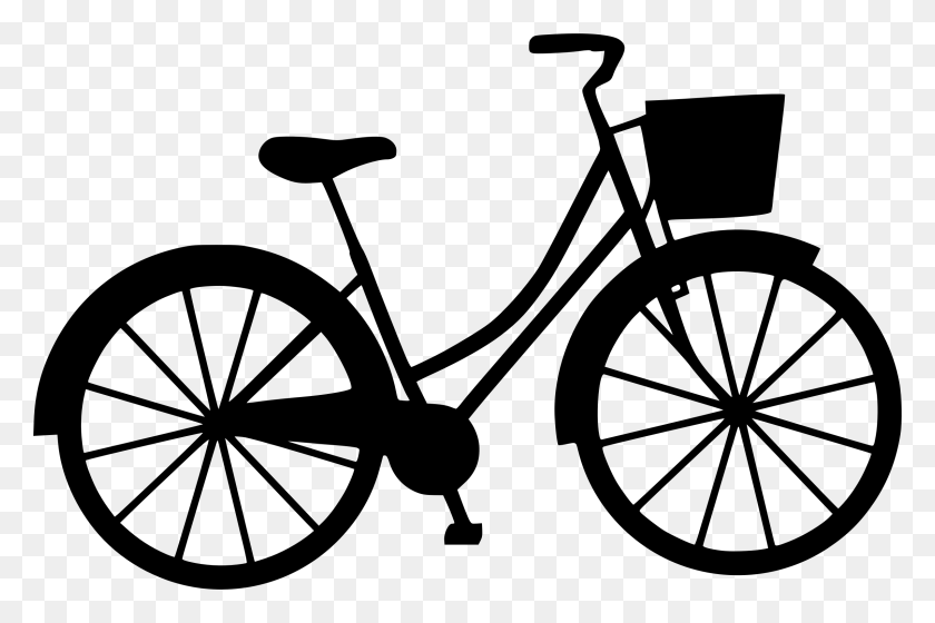 2400x1540 Bicycle Cycling Mountain Bike Clip Art Bike Png Download - Girl On Bike Clipart