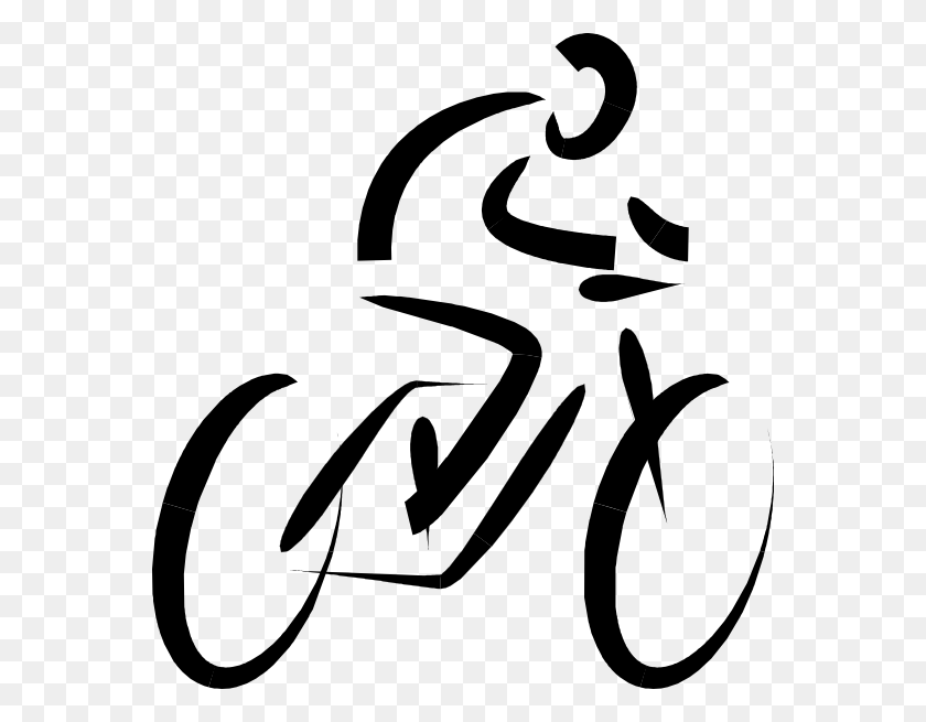 564x595 Bicicleta Ejercicio Clipart Vector Libre - Ride A Bike Clipart