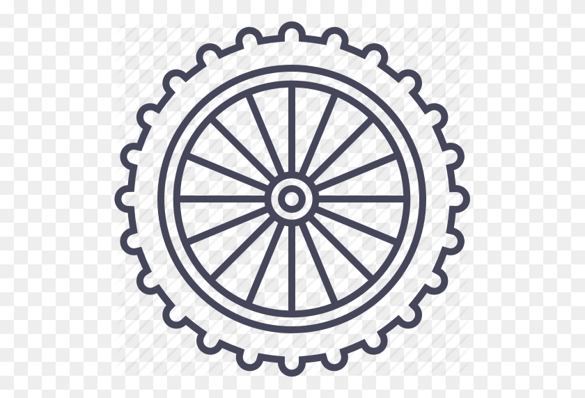 512x512 Bicycle, Front Wheel, Mountain Bike, Wheel Icon - Bike Wheel PNG