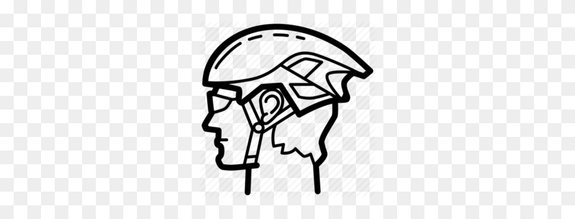 260x260 Bicycle Helmets Clipart - Firefighter Helmet Clipart