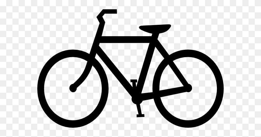 600x383 Bicycle Silhouette Clip Art - Clipart Bike Riding