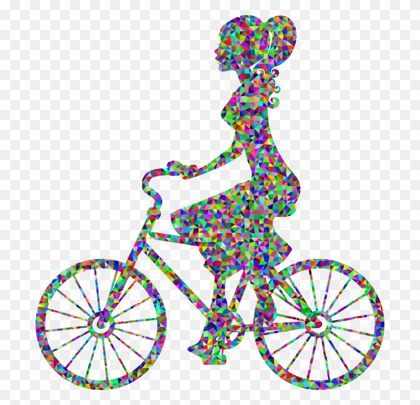 698x750 Bicycle Wheels Cycling Silhouette Motorcycle - Bicycle Wheel Clipart