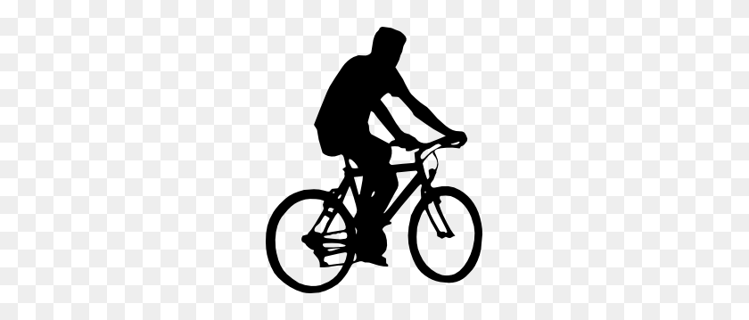 243x299 Bicyclist Silhouette Clip Art - Bike Clipart Black And White