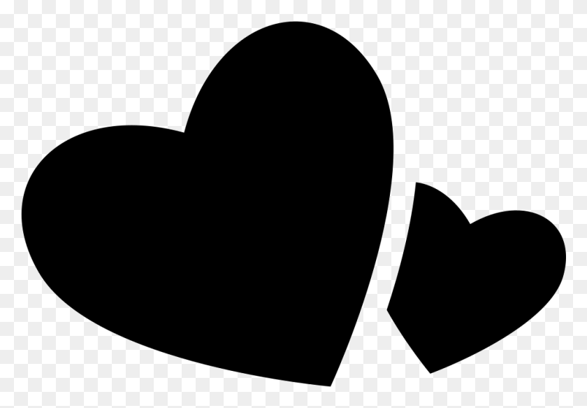 981x658 Big And Small Hearts Png Icon Free Download - Small Heart PNG