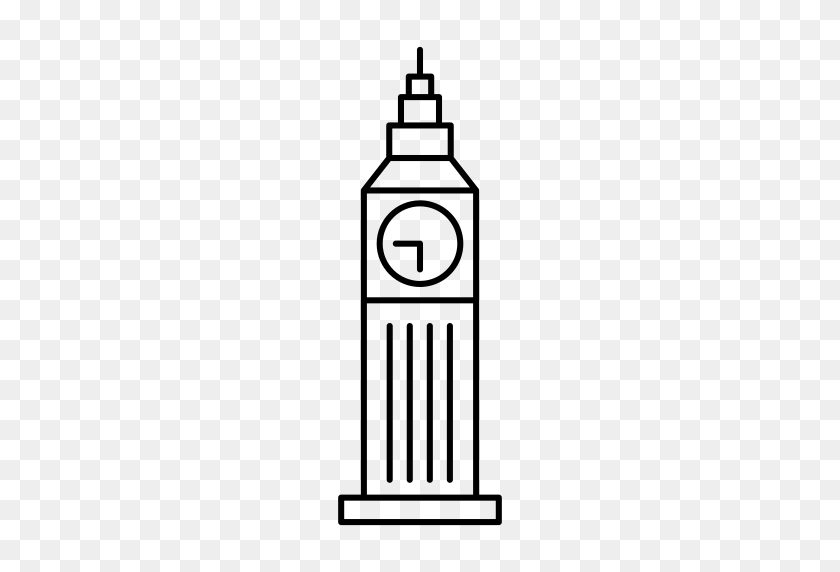 512x512 Big Ben Icons, Download Free Png And Vector Icons, Unlimited - Big Ben Clipart