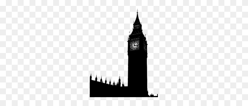 231x300 Big Ben Silhouette Clip Art - Parliament Clipart